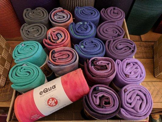 Manduka Hand Towels for sale - great for gripping your mat if your hands sweat during your practice!