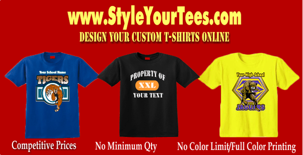 $7.99 Custom T-Shirts. No Minimum. Order Now !