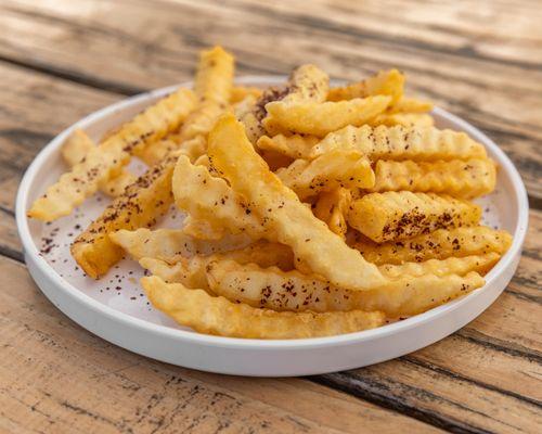 Fries.
Served in 2 sizes( Small and Large).