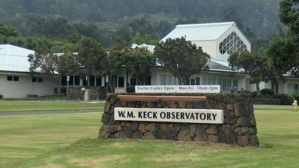 Keck Observatory Visitor's Center in Waimea... the entrance