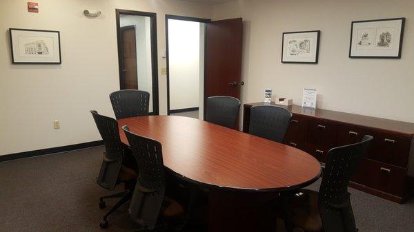 Conference room for 6-8 for all of your important meetings and interviews.