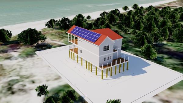 Solar Electric System Design Rendering, Naples, FL