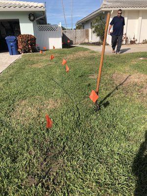 Have to tear up our yard to bury new cable