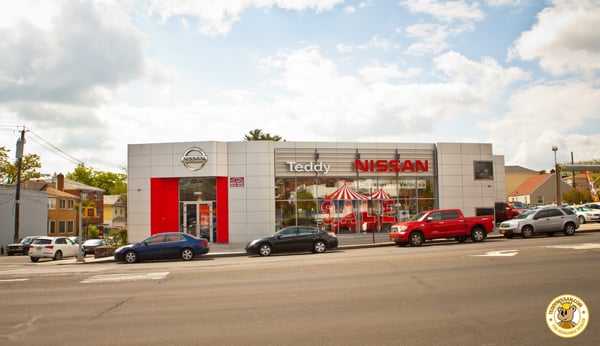 Teddy Nissan Store Front in Bronx, New York.