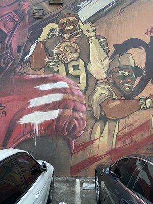 Deebo Samuel Mural 49ers wide receiver! @Deebo Samuel Mural WR #19 49ers! San Jose CA Sat 9/16/23