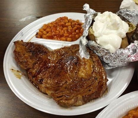 Ribeye dinner