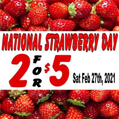 National Strawberry Day falls on February 27 every year, adding an extra aphrodisiac to this month of love. Devilishly sweet, and also delig