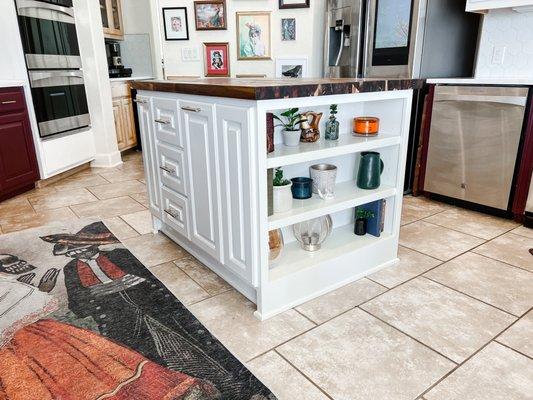 Custom designed kitchen island