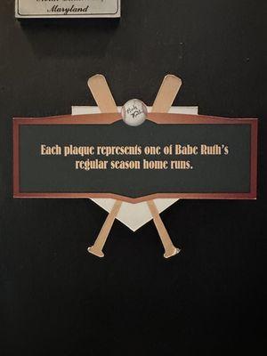 The Babe's 714 HR Plaque