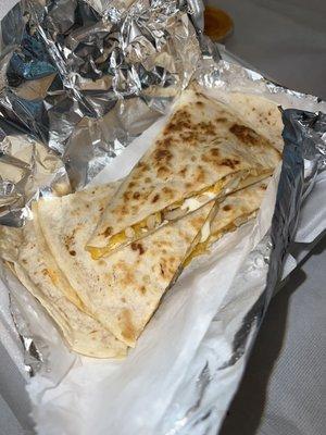 Tex mex chicken quesadilla