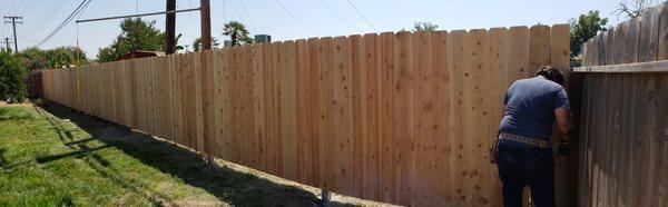 wood fencing