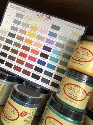 Dixie Belle Chalk Mineral Paints for restoring vintage furniture