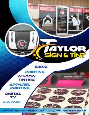 Taylor Sign and Tint