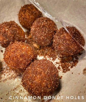 Cinnamon donut holes