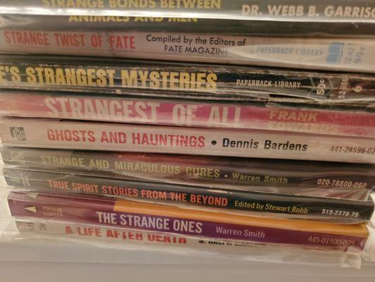 Paranormal books I bought!