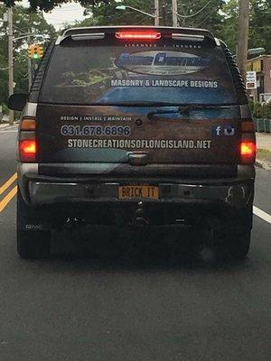 Stone Creations of Long Island Truck Wrapping Installed by Dolce Designs