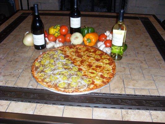 FINE WINE AND ABSOLUTELY  "THE BEST PIZZA IN 3 COUNTIES "