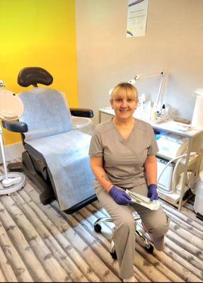 My name is Lana.
 Medi Pedi refers to the examination and treatment of disorders of the feet and toenails by a certified specialist.