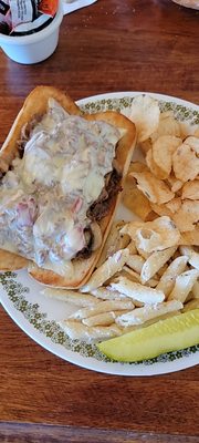 Philly steak sandwich