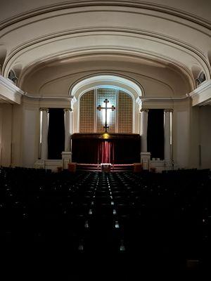 Inside the church