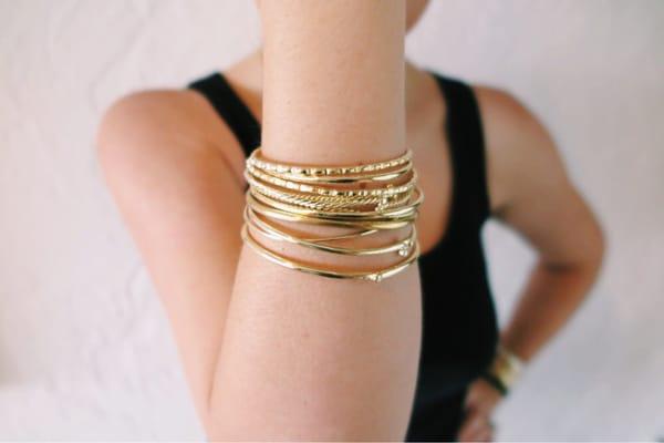 New Gold Bangles at Exit Art!