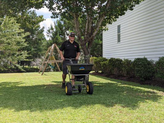 Ready with our lawn treatments for the Winter season.