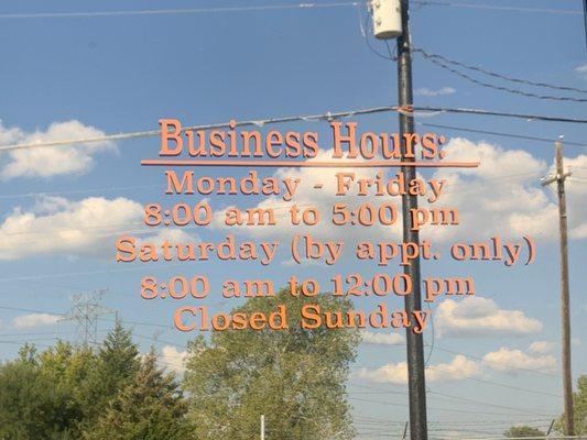 Business hours