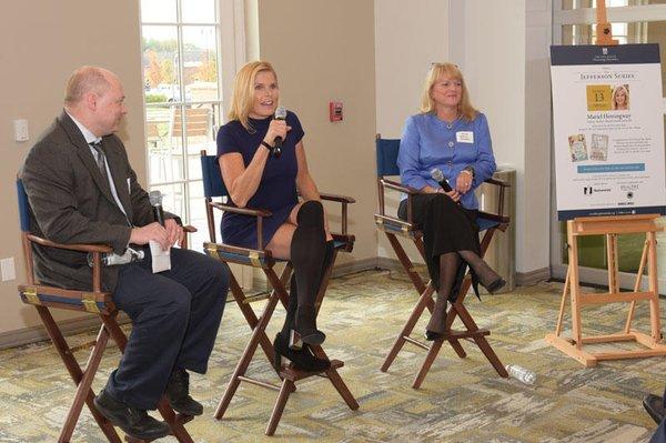 Actress and mental health advocate Mariel Hemingway in conversation with central Ohio behavioral health professionals as part...