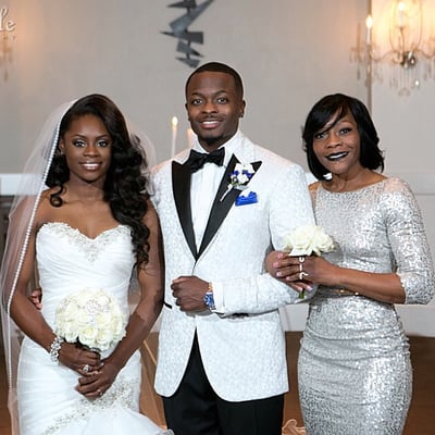 Olympic long jumper and Buffalo Bills wide receiver Marquise Goodwin in custom Soto & Co. tuxedo