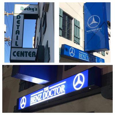 Signage update for the Benz Doctor in Burlingame.