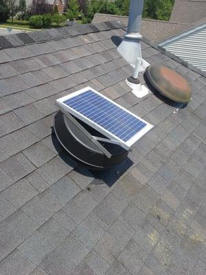 Solar Powered Attic Fan