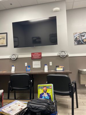 Clean waiting room