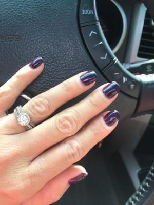 Purple fall nails !