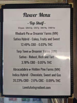 Flower Menu