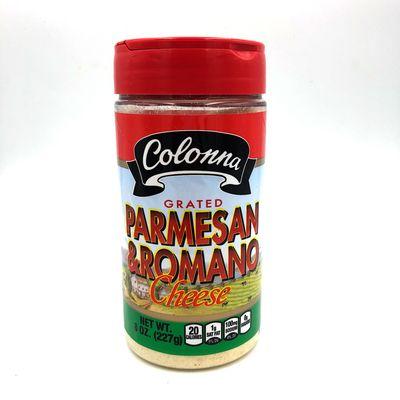 Colonna Brothers Brand - Grated Parmesan and Romano Cheese 8 oz Bottle