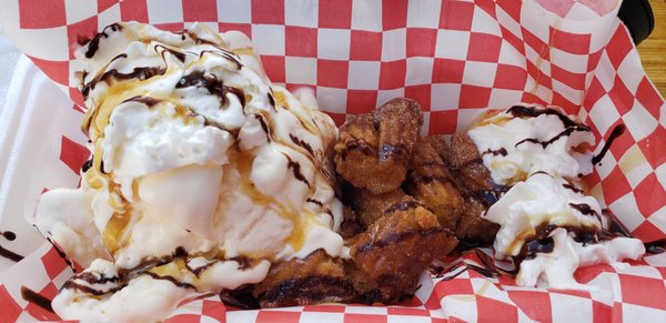 Churro sundae