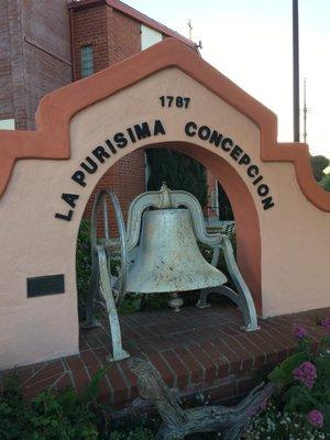 An original mission bell from La Purisma mission