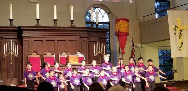 The littlest members of the Hawaii Youth Opera Choir