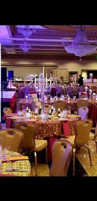 Wedding decor in Valley Mansions, Baltimore for Bose and Dami Teko's wedding.  Contact us today