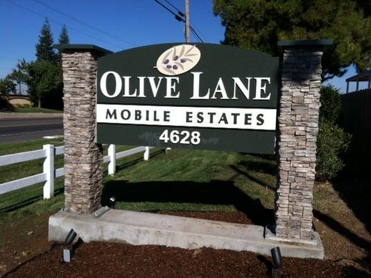 Olive Lane Mobile Estates Entrance