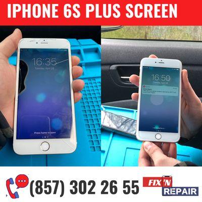 Iphone 6S Plus Screen Repair Before / After ‍