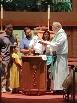 Baptism of baby Chloe