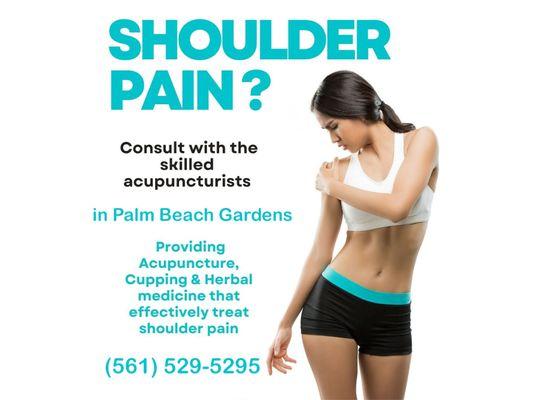 Acupuncture is effective as a treatment for shoulder pain.