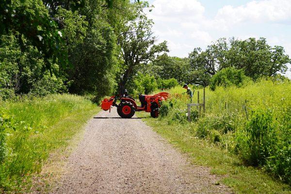 A tractor at Frogtown Farm, one of the nonprofits we support through grantmaking