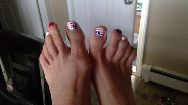 My patriotic Pedicure