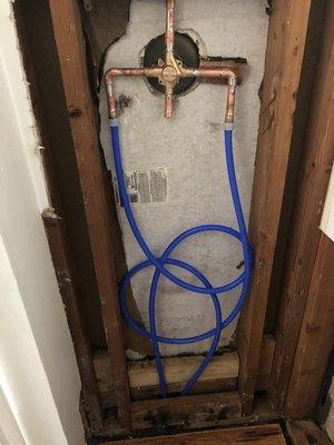 Non Leaking Copper Pipe Replaced with PEX Pipe Rollercoaster