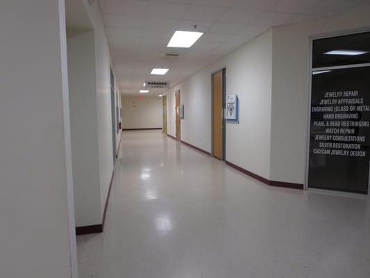 Hallway leading to interior entrance to Sing a Song.