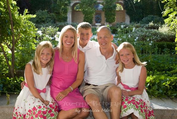 Outdoor family portrait photo You-nique Photography by Rebecca Miles photographer on location Rochester, NY George Eastman Ho...