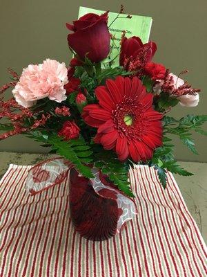 Valentine's Day is the busiest day of the year for flower shops. It can be hard to "get it right", but the Rose Shop does, every year!