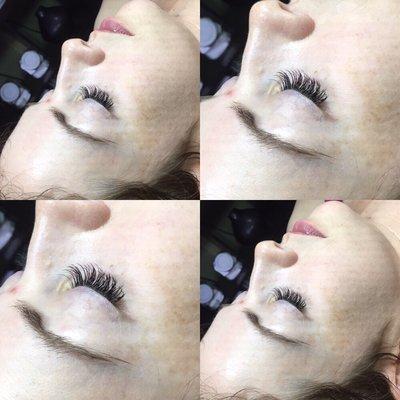 A lovely set of Individual lashes extensions for my beautiful client.